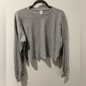 TNA ARITZIA Waffle Crew Boxy Longsleeve